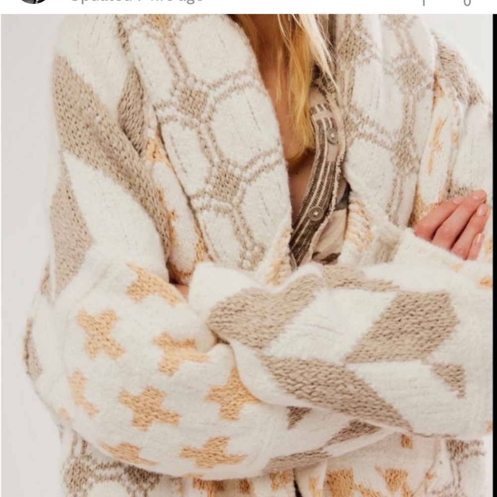 NWT free people bright optimistic cardi Small